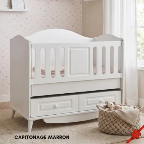 Berceau Sofia en bois 120x60 cm - Espace optimal pour bébé