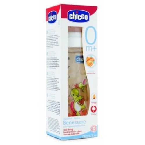 Biberon en verre Chicco bl 240ml