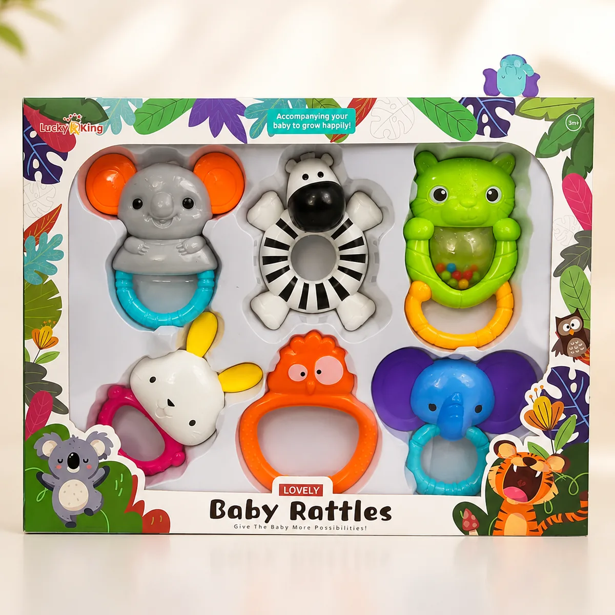 Coffret accessoires bébé rattle