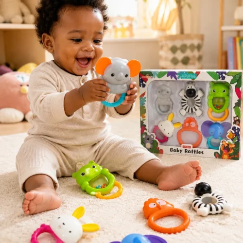 Coffret accessoires bébé rattle