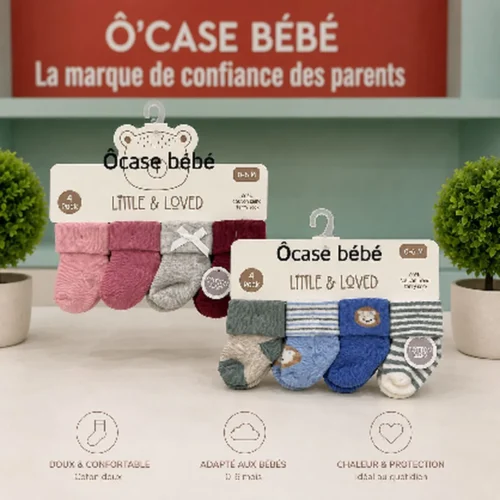 Chaussettes confortables lot de 4 paires - Pour maman