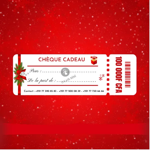 Chèque cadeau Ô'Case Bébé cent mille francs - Naissance