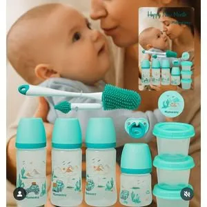Coffret Biberons et Pots de Conservation - Kit Repas Bébé Complet