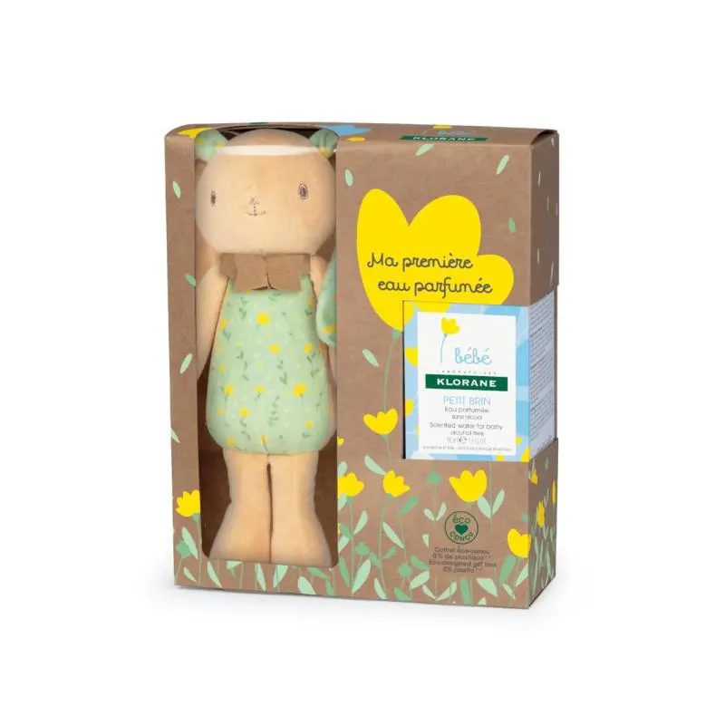 Coffret soin bébé Klorane eau de parfum et doudou lapin