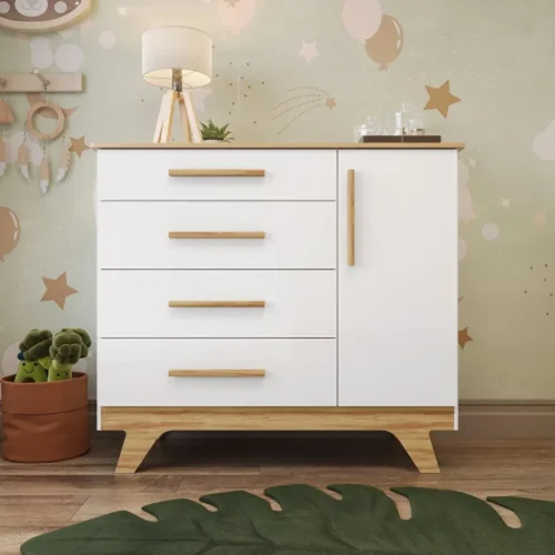 Commode bébé avec rangements - Chambre enfant