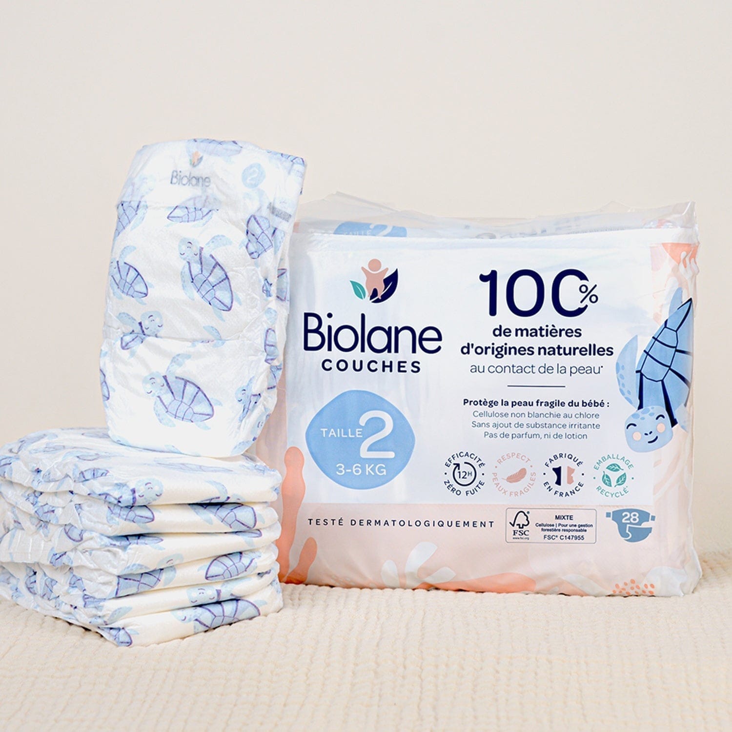Couche biolane T 2