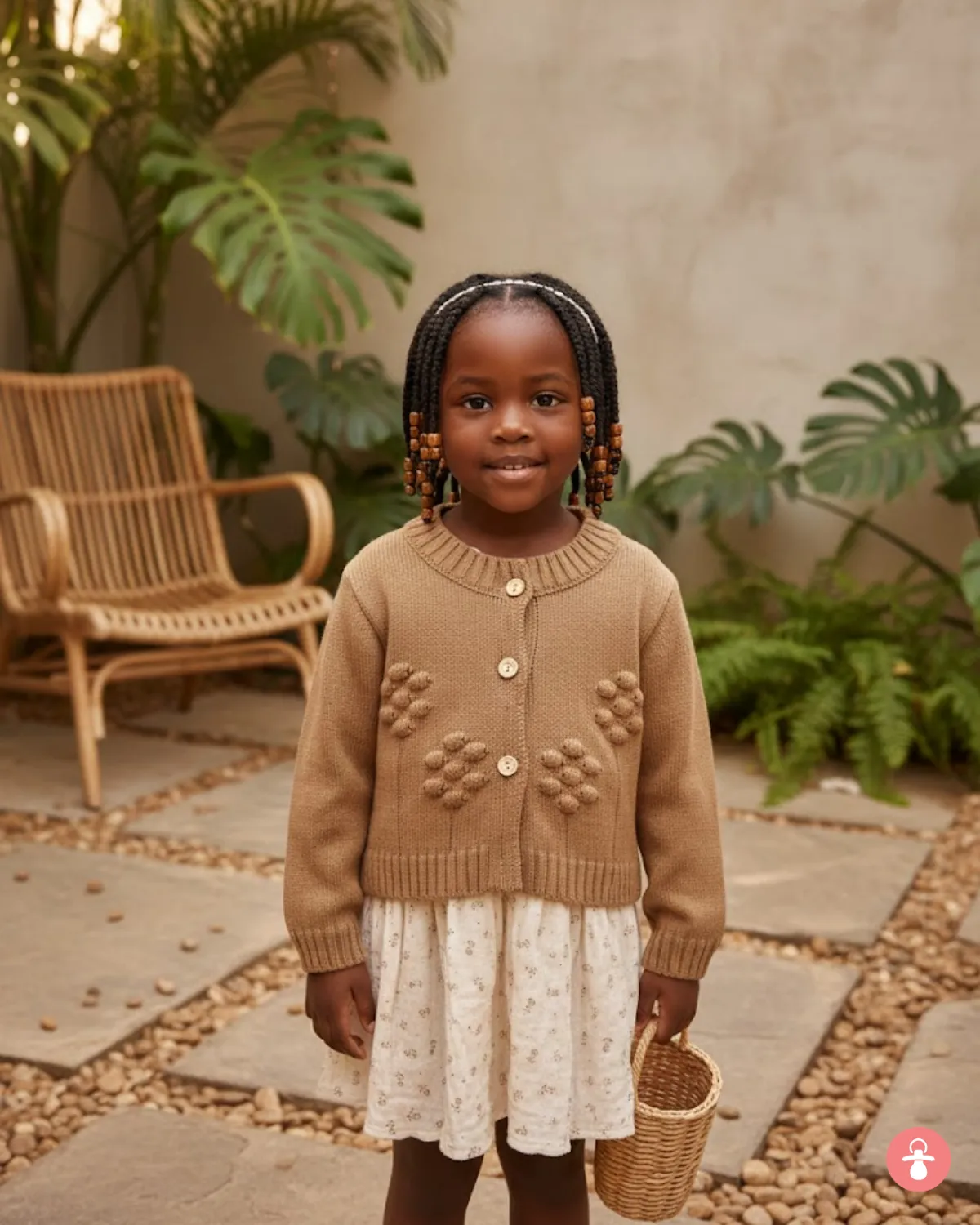 Ensemble fille 2 pièces coton doux - Tenue chic et confortable