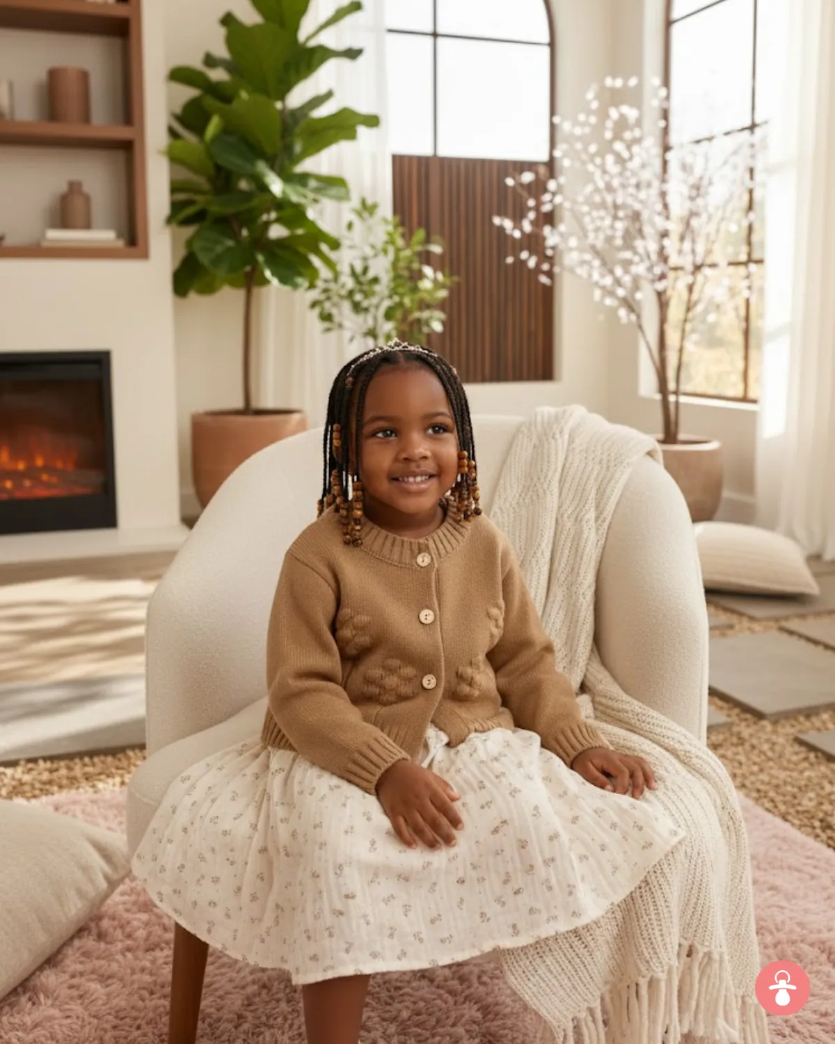 Ensemble fille 2 pièces coton doux - Tenue chic et confortable