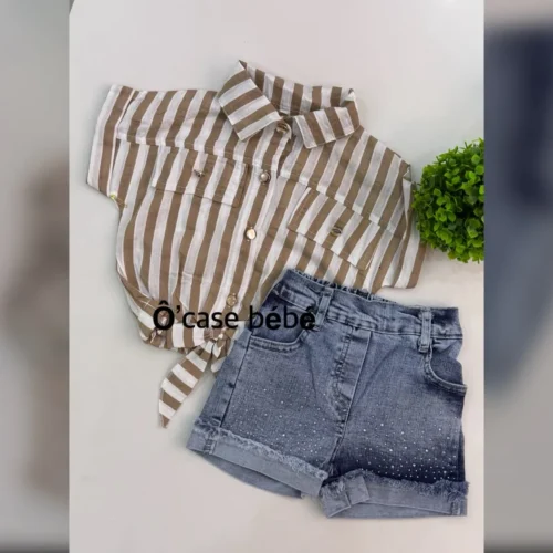 Ensemble fille 2 pièces - tenue coordonnée pratique