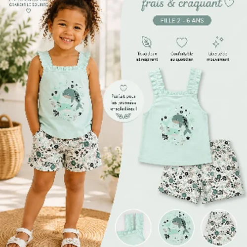 Ensemble fille coloré - Vêtements assortis enfant