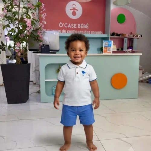 Ensemble Lacoste et short kaki