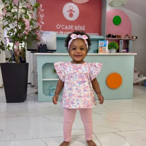 Ensemble robe et collant pour fille - tenue élégante et confortable