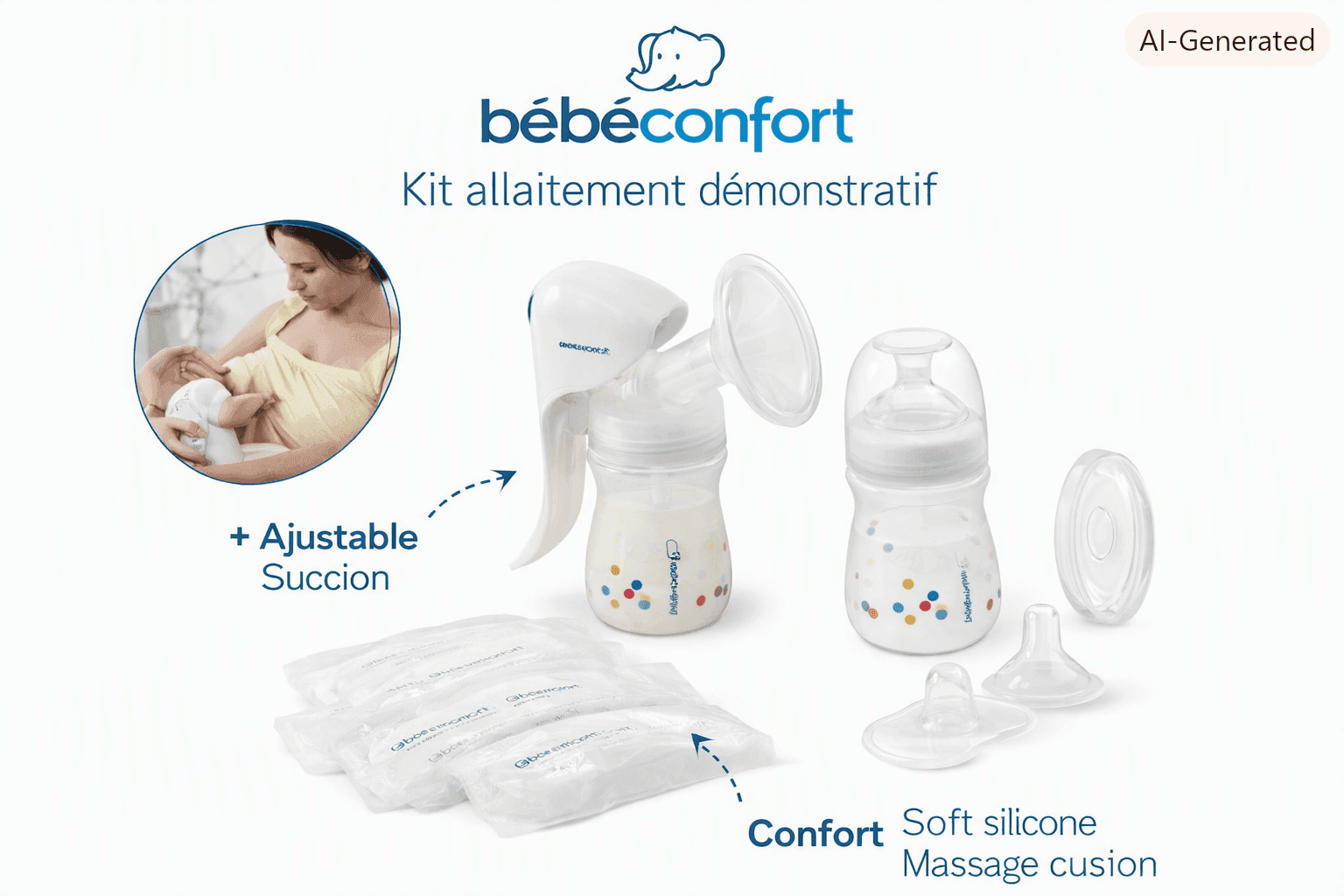 Kit allaitement bébé confort - tire-lait et biberons