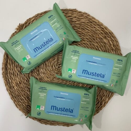 Lingettes bébé Mustela nettoyantes apaisantes pack change