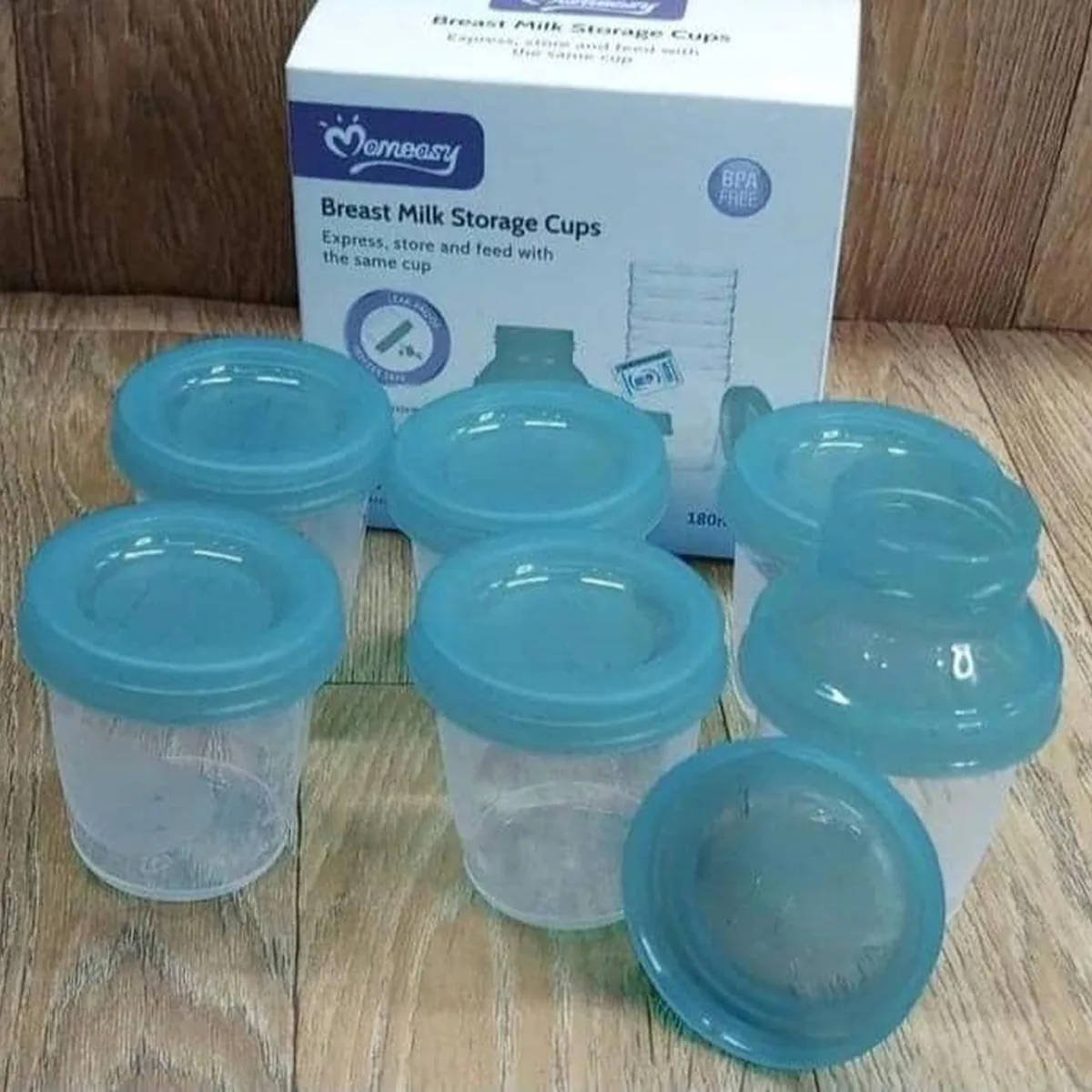Lot de 6 Pots de conservation de lait maternel Momeasy