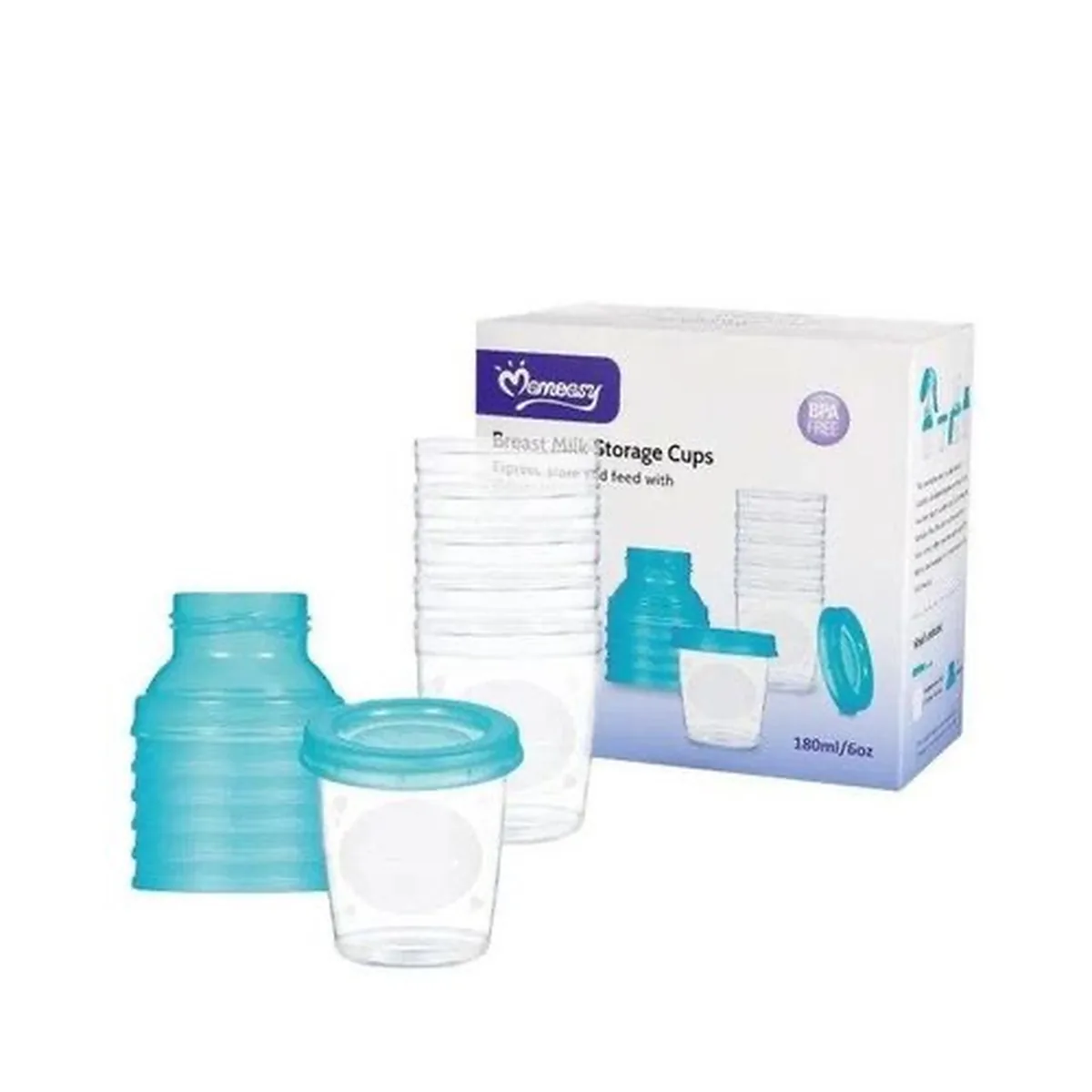 Lot de 6 Pots de conservation de lait maternel Momeasy