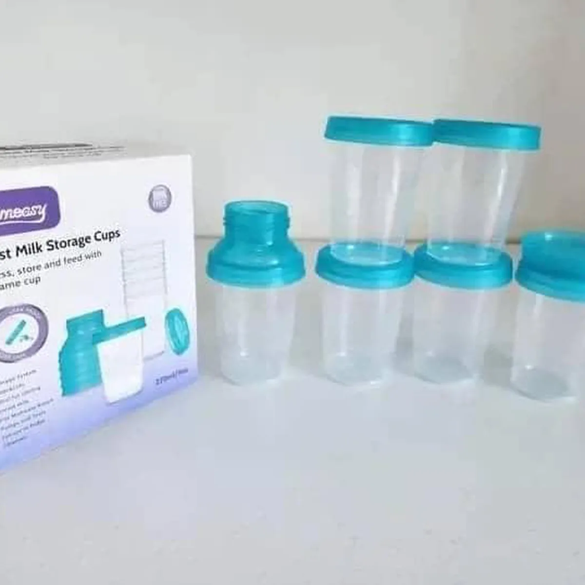Lot de 6 Pots de conservation de lait maternel Momeasy