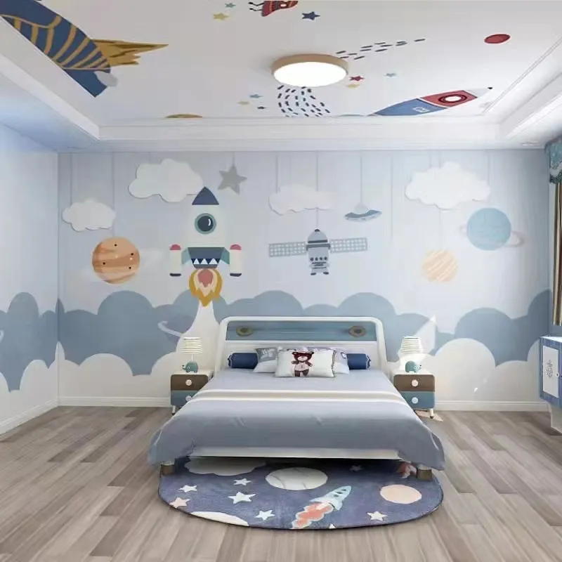Papier peint décoratif chambre bébé designs doux et apaisants