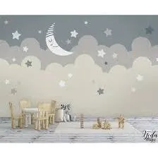Papier peint décoratif chambre bébé designs doux et apaisants
