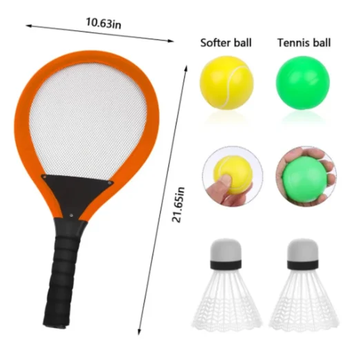 Raquette de tennis enfant pour premiers jeux de raquette