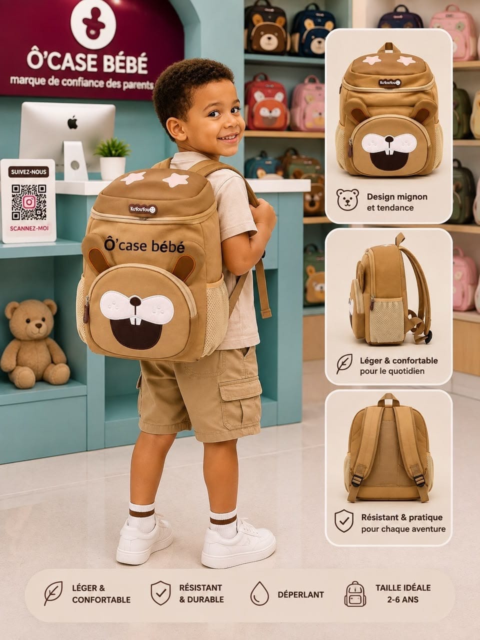 Sac à dos enfant zm baby 7mil