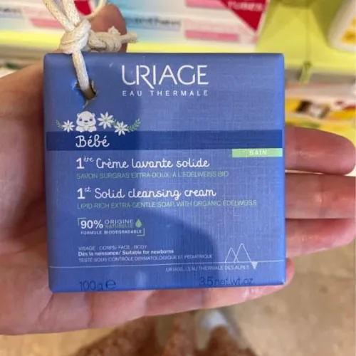 Savon Uriage bébé doux à l'eau thermale - 100g, peau sensible