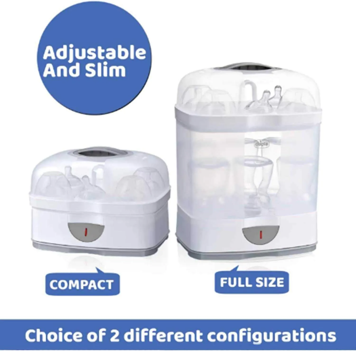 Stérilisateur biberon vapeur 2 en 1 - Hygiène optimale