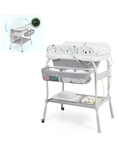 Table à langer trois en un multifonction avec baignoire intégrée