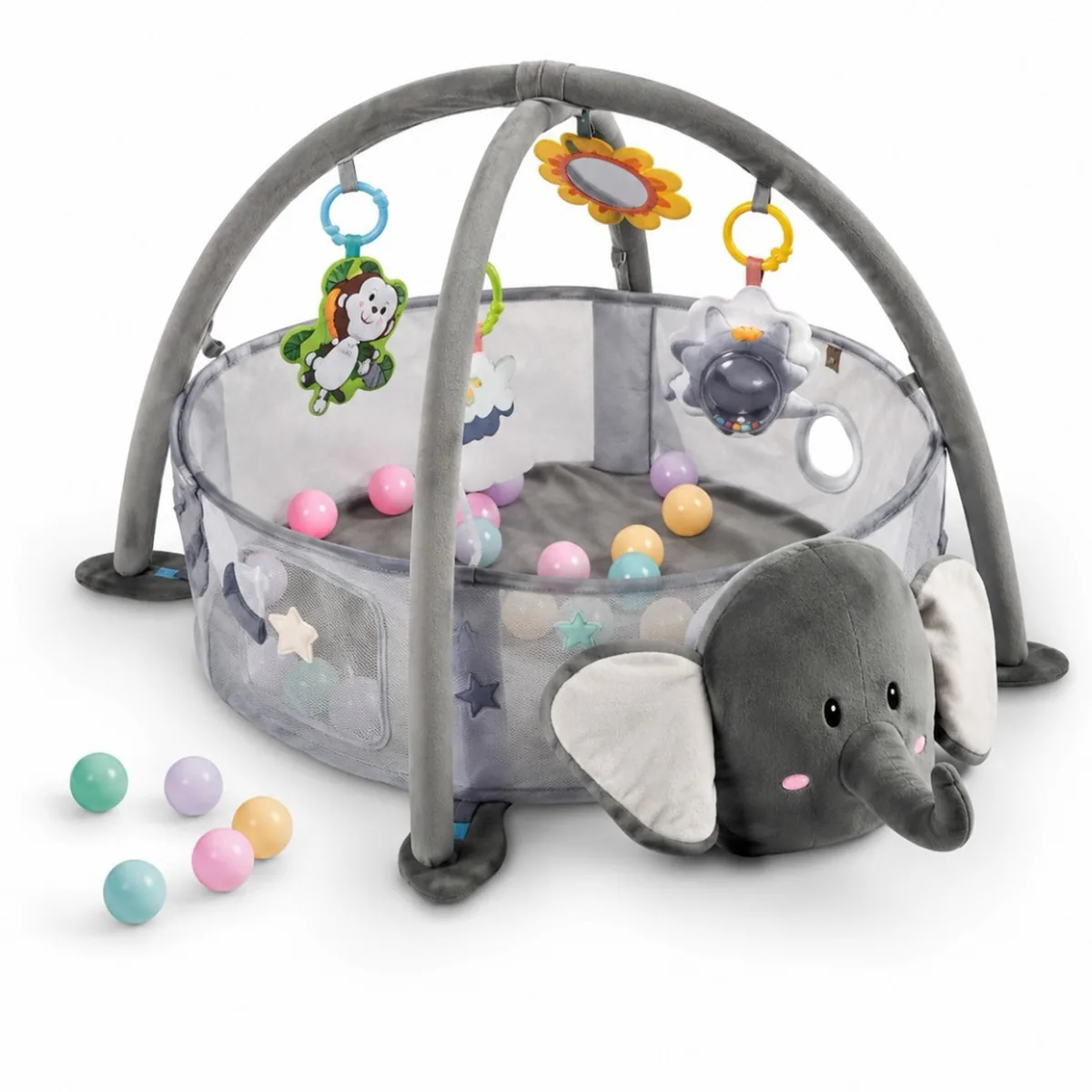 Tapis d'éveil éléphant motifs - 0-12 mois