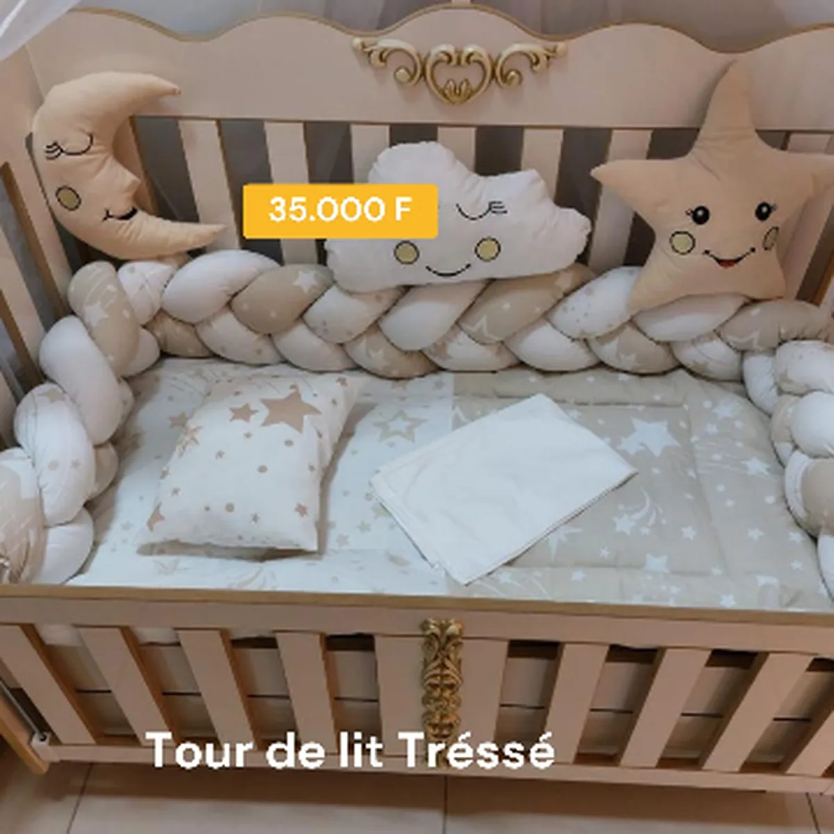 Tour de lit tressé Julia Kids - Protection et décoration chambre