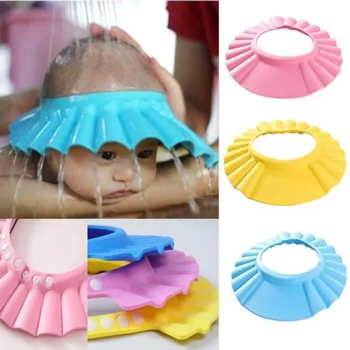 Visière de Bain Bébé Ajustable - Protection Yeux et Oreilles